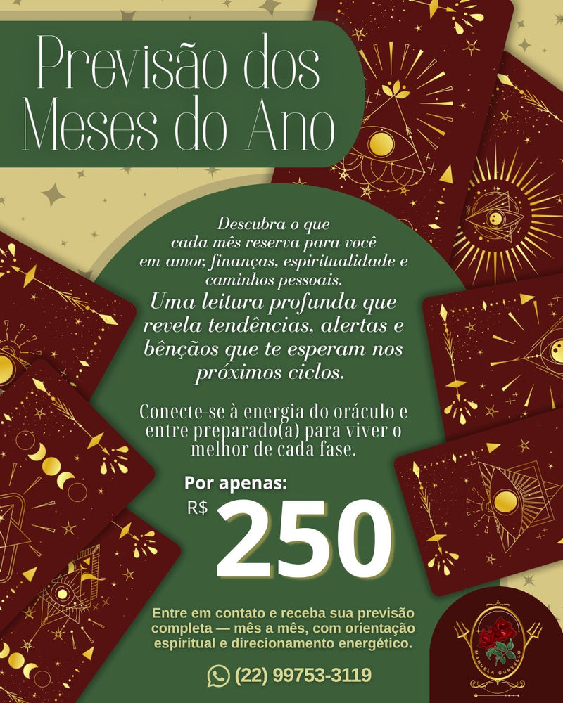 Previsão dos Meses do Ano – Leitura Completa Mês a Mês (Oráculo + Direcionamento Energético)