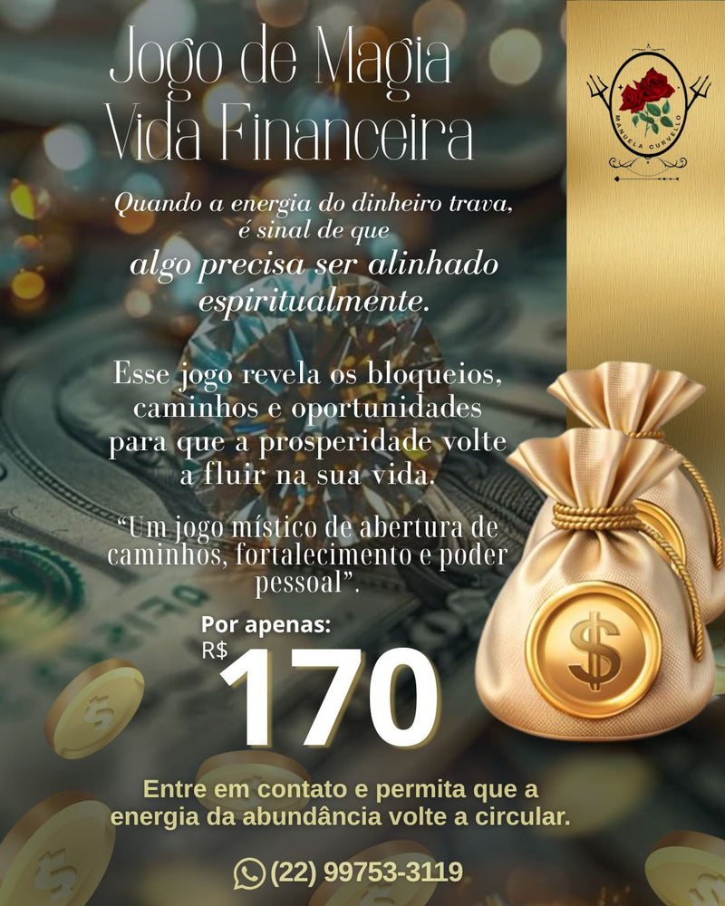 Jogo de Magia – Vida Financeira (Abertura de Caminhos, Prosperidade e Alinhamento Energético)