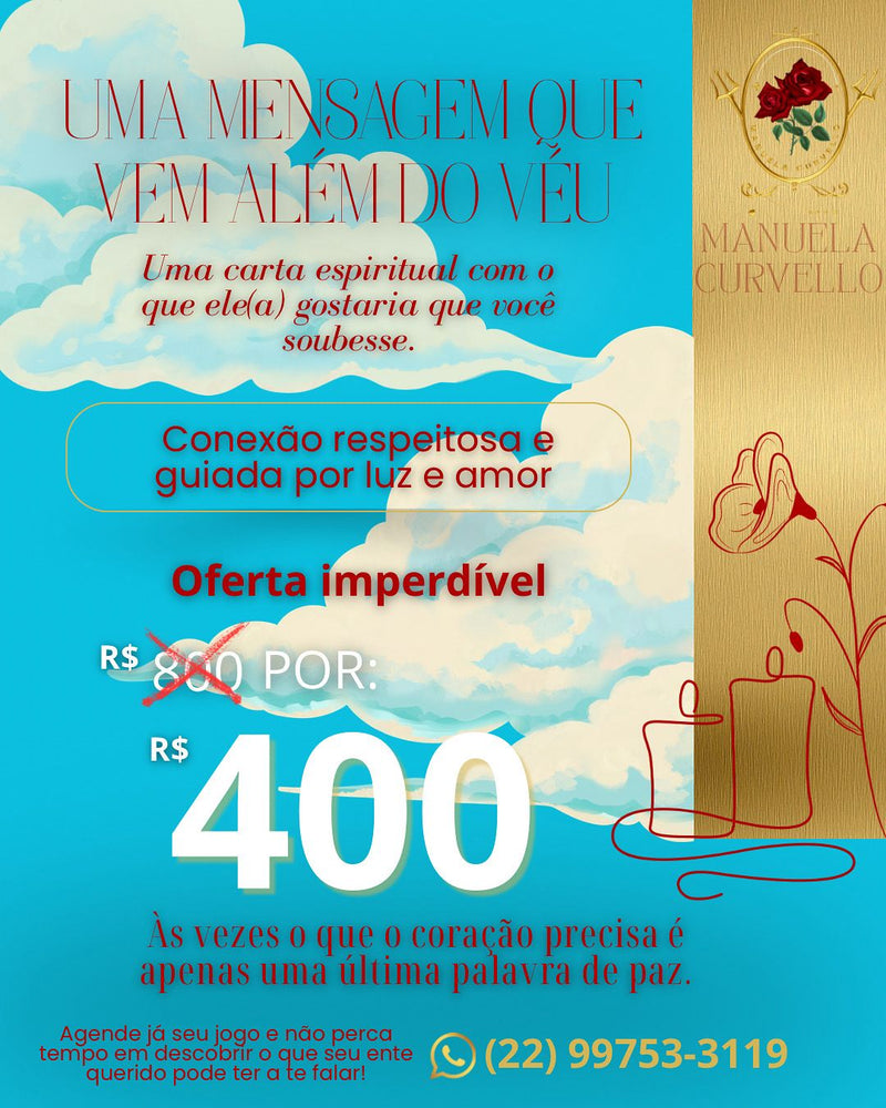 Mensagem que Vem Além do Véu – Carta Espiritual Personalizada ✨💌