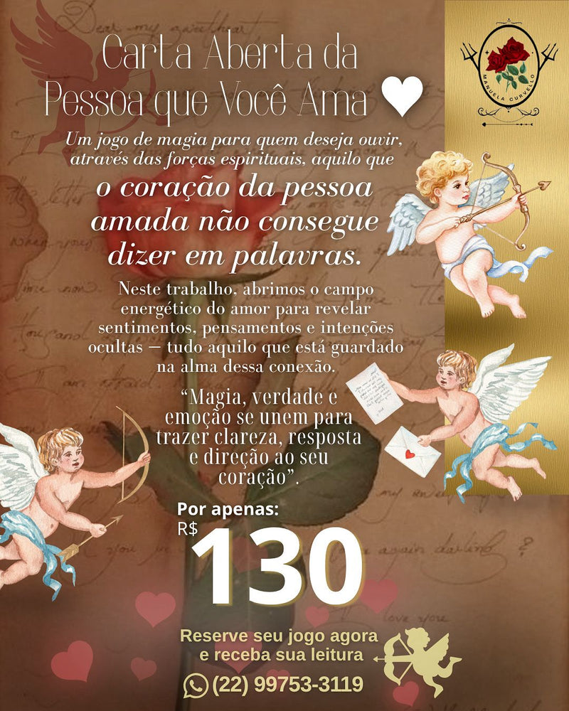 💌 Carta Aberta da Pessoa que Você Ama – Leitura Espiritual Profunda