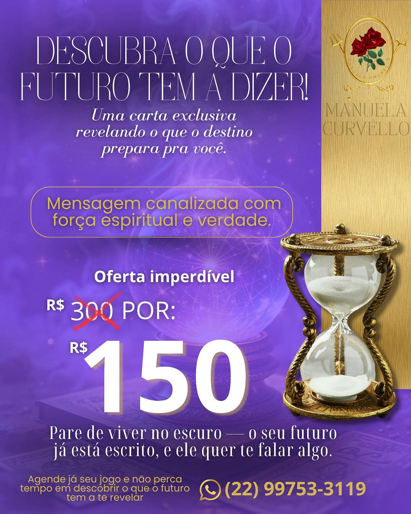 🔮 Descubra o Que o Futuro Tem a Dizer – Carta Canalizada Espiritual