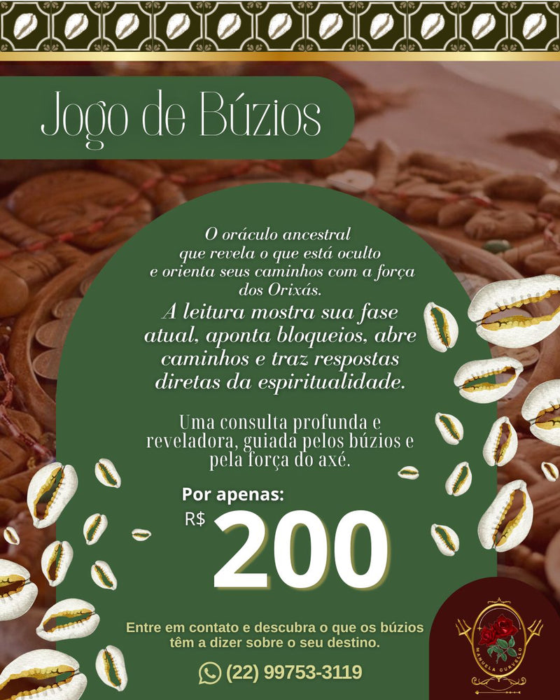 🐚 Jogo de Búzios – Consulta Completa com os Orixás